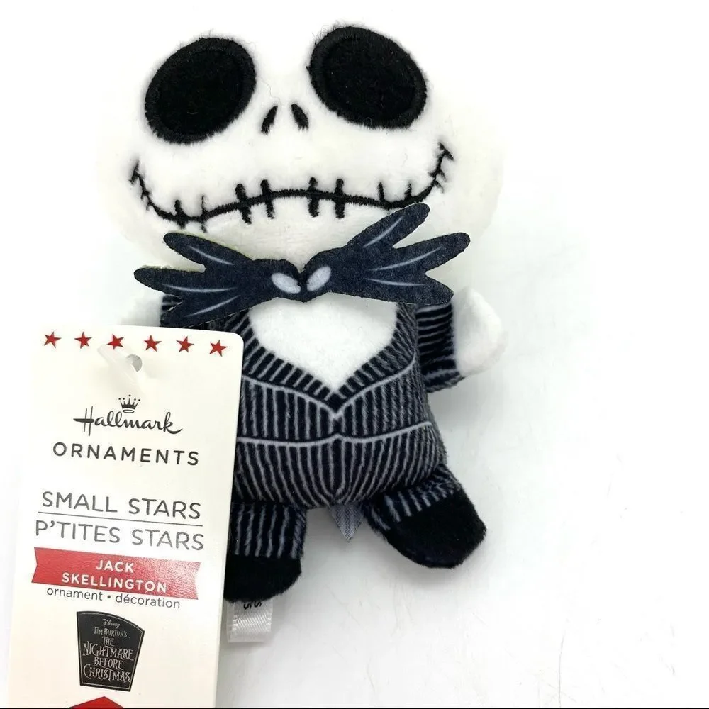 Hallmark Nightmare Before Christmas Jack Skellington Small Stars Plush Ornament